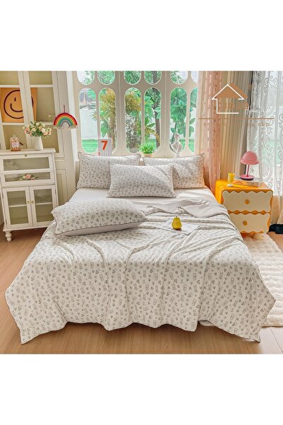 JOJO HOME ❄ Pilota de Vara Cooling Touch Bej | Ursuleti | 200x230 cm + 2 Fete...