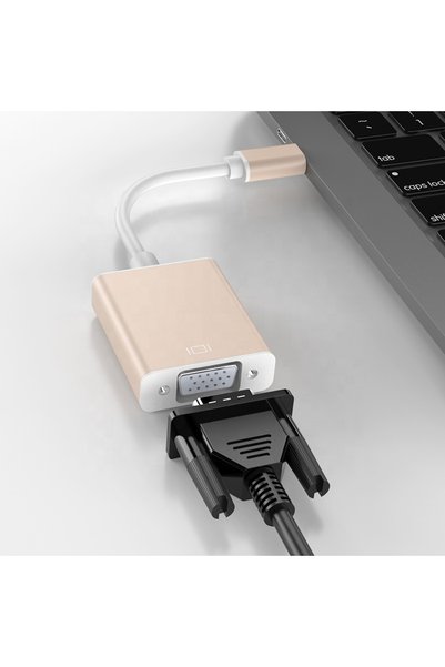 Lunatic 9446 USB 3.1 Type C To VGA Adaptör Çevirici Dönüştürücü
