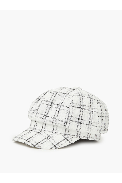 Styli White Tweed-Look Cap