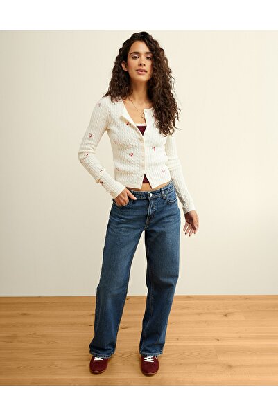 AMERICAN EAGLE AE Cable-Knit Cardigan Sweater