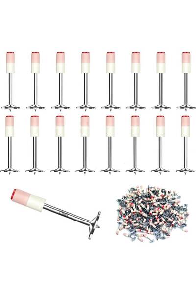 Sanlux Set de cuie tip ciupercă pentru pistol, autopropulsat, 100 de bucăți, ...