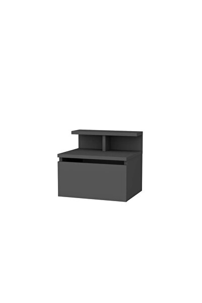 OEM Noptieră Hanah Home, melamină PAL 18mm, 39.8x31.9x35 cm, antracit