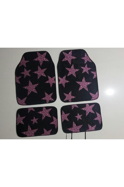 Dekoratif leoparlı desenli paspas
