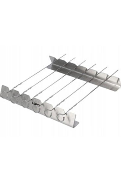 LUND SET SUPORT ȘI FRIGĂRUI PENTRU SHASHLIK, 6 BUCĂȚI, INOX 99840