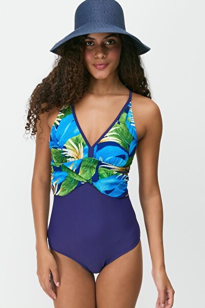 C&City Costum de baie cu decolteu în V