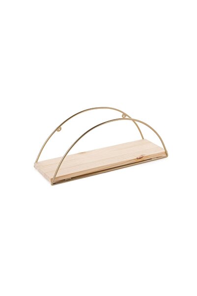 OEM Ράφι τοίχου Hanah Home, 100% μασίφ ξύλο + μεταλλικά στηρίγματα, 41x17x16 ...