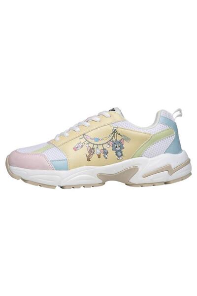 Dogo Kadın Vegan Çok Renkli Sneakers - Tom and Jerry Charms Tasarım