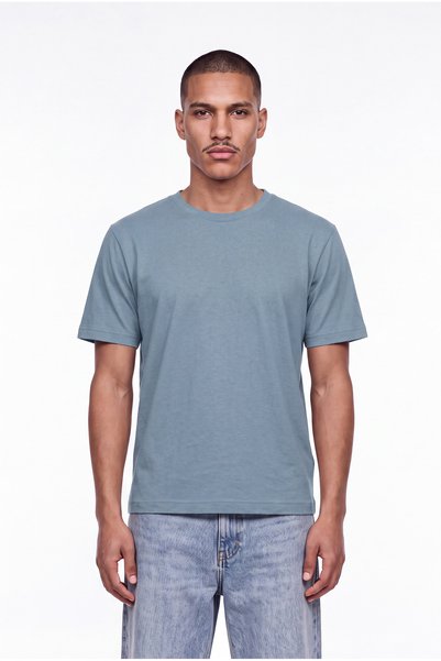 Machinist Men's Basic Relaxed Thin Cotton T-Shirt Pale Blue