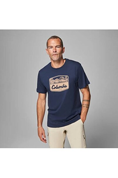 Columbia Csc m Hex Woodblock Badge Ss Tee Men's T-Shirt Cs0524