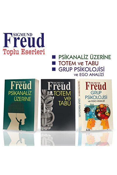 Yurt Kitap Yayın Sıgmund FREUD Seti 3 Kitap Psikanaliz Üzerine/Totem ve Tabu/...