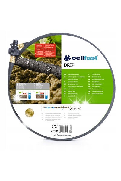 Cellfast Furtun de irigare prin picurare 1/2'' 7.5M 19-001