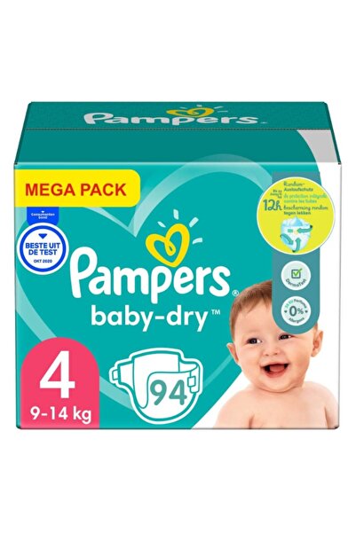 Pampers Active Baby, mărimea 4, 9-14 kg, 94 bucăți