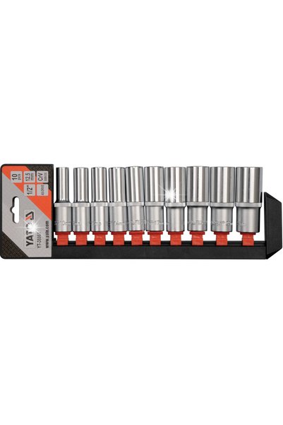 yato Set de chei tubulare de 1/2'' cu 10 piese YT-38861