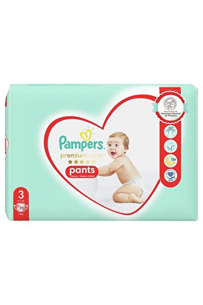 Pampers Scutece tip chiloțel Premium Care Mega Box, Mărimea 3, 6-11 kg, 70 bucăți