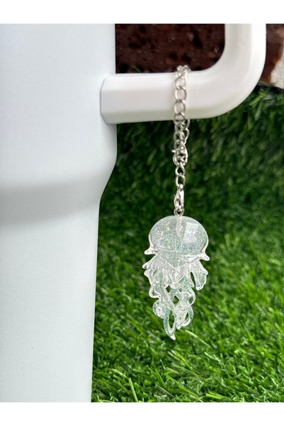YuccaCo Accessorize Your Life Jellyfish Thermos Ornament/ Jellyfish Figure Thermos Charm/Bag Charm