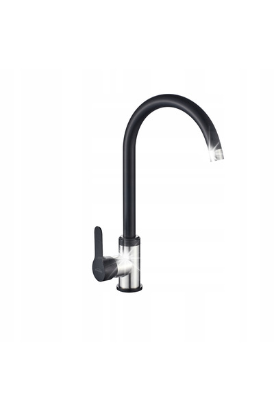 Invena BATERIE DE LAVABO NEAGRĂ DIN FIER