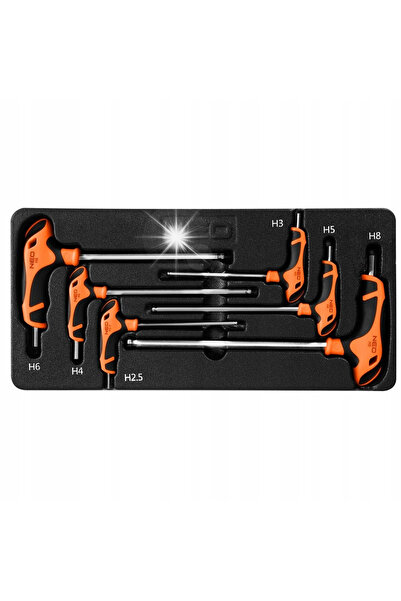 NEO Tools Chei hexagonale 6 bucăți tip inserție 84-254
