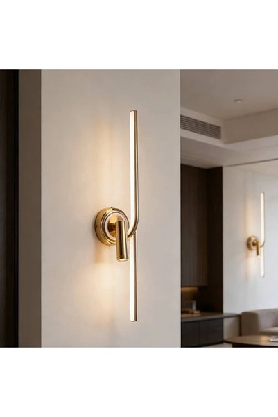 Generic Brand Modern Gold Led Indoor Wall Light 40cm 12W 3 Lighting Colors | ...