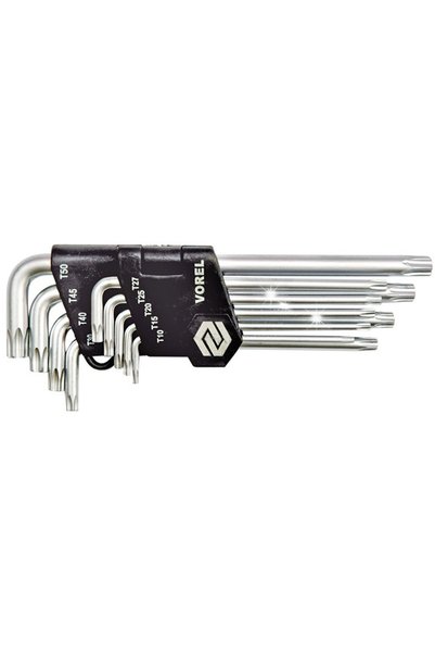 Vorel Set chei TORX complet 9 bucăți T15-T55 CR-V 56478