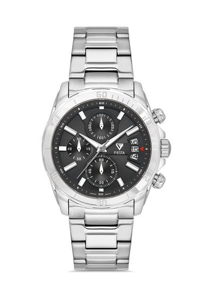 Fiesta F2718M Men's Wristwatch with Steel Strap