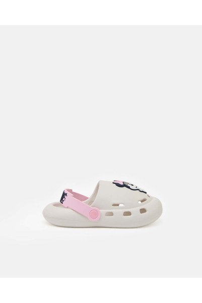 REDTAG Girls Cream Minnie Character Clogs