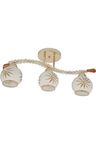 Klausen Chandelier Kokai LY-3032, 3xE27, white+gold, IP20,