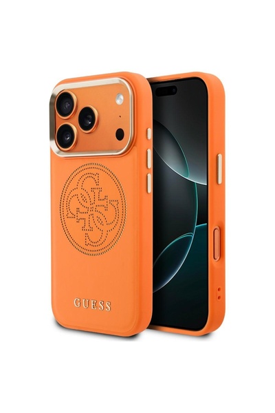 Guess Δερμάτινη Διάτρητη Θήκη Τηλεφώνου 4G MagSafe, για iPhone 17 Pro / iPhon...