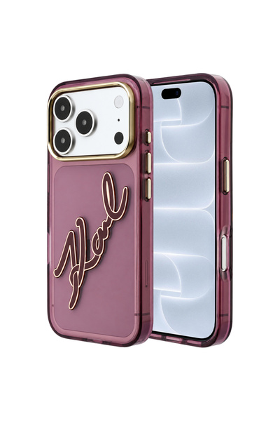 Karl Lagerfeld Husa Telefon Karl Lagerfeld, iPhone 17 Pro / iPhone 18 Pro, Bordo