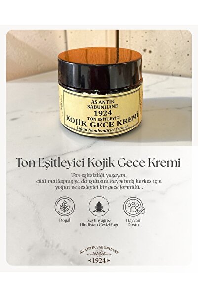 AS ANTİK SABUNHANE 1924 Ton Eşitleyici Kojik Gece Kremi