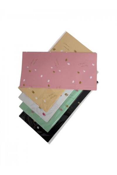 OEM Plain Plastic Packaging With Gold And White Spots 20/Set Beige