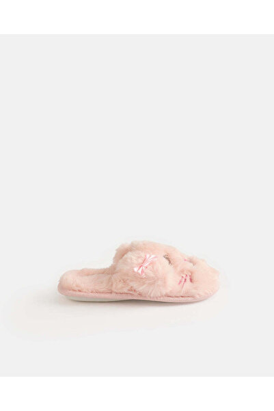 REDTAG Women Pale Pink Animal Detail Flat Mules