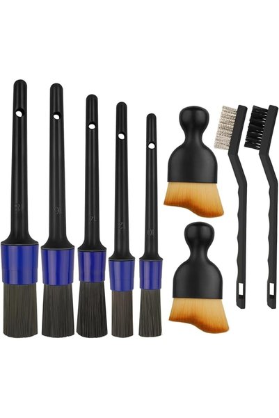 Yelajoy 9Pcs Auto Detailing Brush,Soft Car Interior Cleaning Brushes,Car Clea...