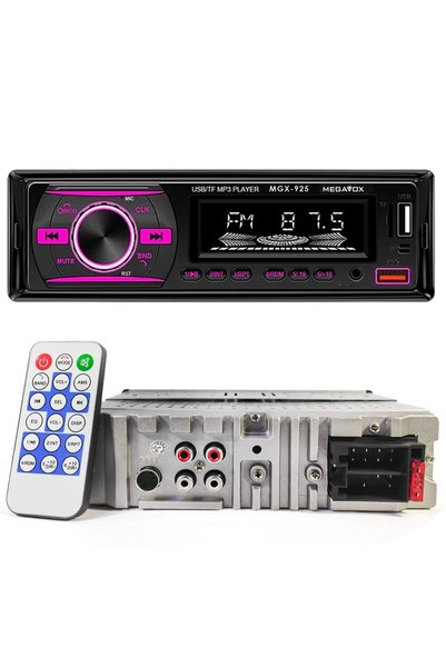 megavox MGX-925 Oto Teyp 4X50 Watt Bluetooth 2xUsb Fm Aux 7 Renk