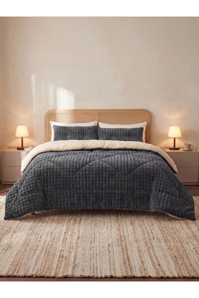 Styli 1-Piece Solid Comforter - Black, 200x230cm
