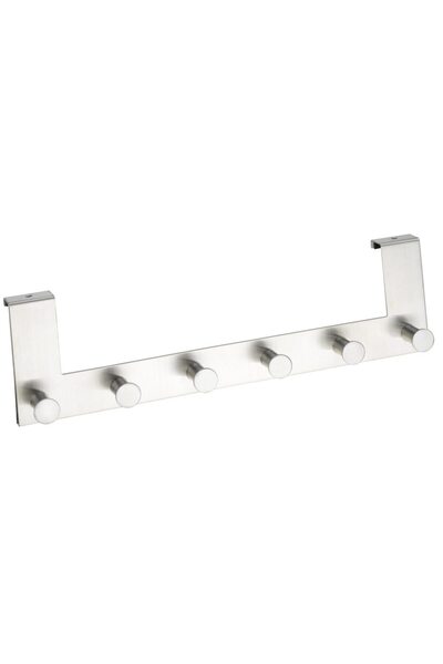 Wenko Celano 6-hook door hanger, Steel, Silver