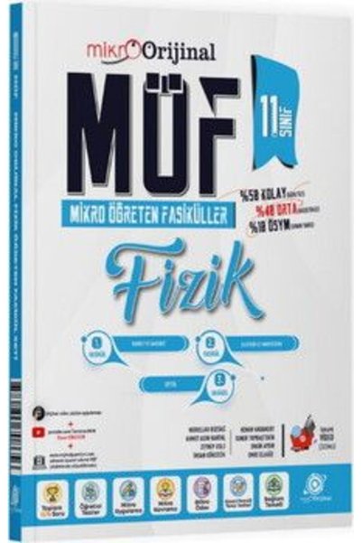 Orijinal Yayınları Orijinal Mikro 11. Sınıf Fizik MÖF Mikro Öğreten Fasikül Set