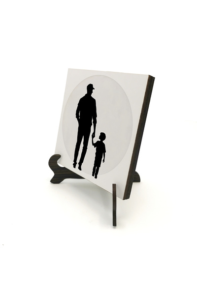 Sadrazam Dad Printed Wooden Tabletop 10X10 1G-Dads1