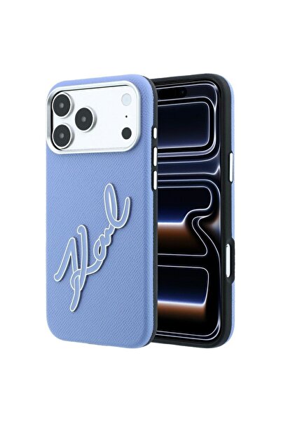 Karl Lagerfeld Phone Case, iPhone 17 Pro Max / iPhone 18 Pro Max, Light Blue