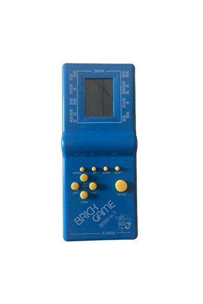 OEM Joc clasic Tetris, 18 cm, 9999 jocuri, alimentat cu baterii, albastru, ON...