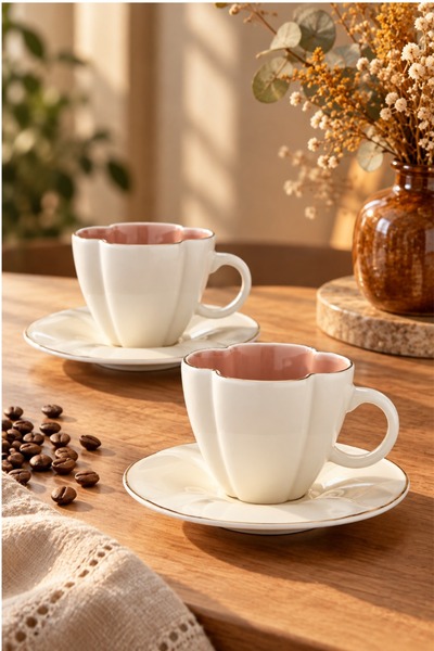 Cooker Luneth 2-Person 90 ml Porcelain Coffee Cup Set Ckr4607