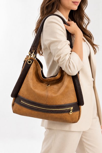Miami Polo Women's Large Size Shoulder Handbag Adjustable Separate Strap Crossbody Bag Daily Stylish Internal Separate Compartments