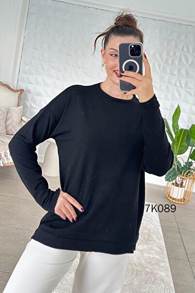 İnce Topuk Crew Neck Knitwear Blouse 7K089