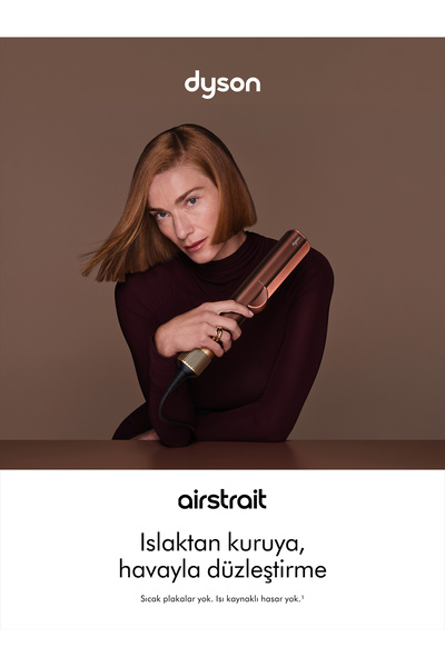 DYSON Airstrait™ saç kurutma ve düzleştirici (Plum Copper)