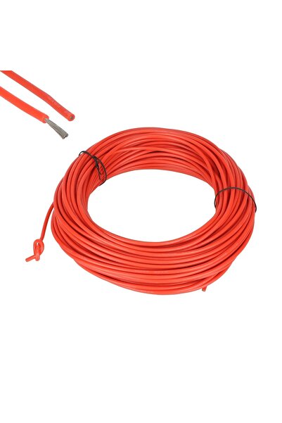 Federal Cablu electric roșu, 16 AWG, din cupru cositorit, cu izolație din sil...