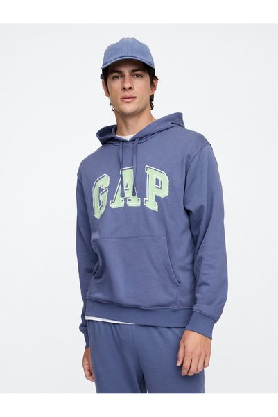 GAP V-Frch ft Heritage Logo Po Snl Men's Blue Sweatshirt 868460006