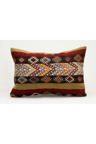 Kilim Whole Sale غطاء وسادة مصنوع يدويًا من السجاد القديم، صوف، 40x60 سم