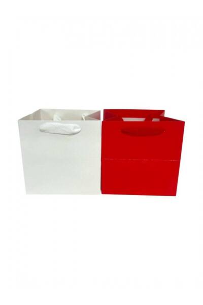 OEM Pungi Pentru Cadou Uni Model 005# 20x20x20 cm Alb