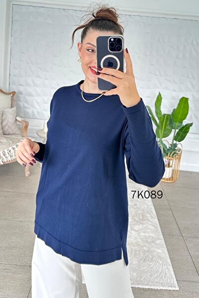 İnce Topuk Crew Neck Knitwear Blouse 7K089