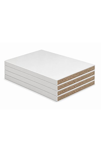 Ölçünüze Özel Dolap İçi Raf – 18 mm Beyaz Suntalam, 4 Kenarı PVC Bantlı