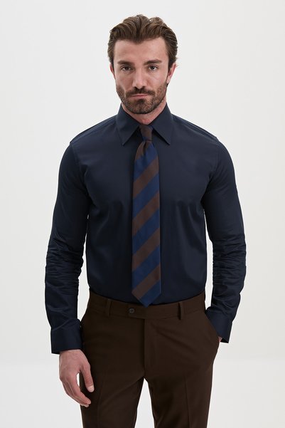 Mcr Cămașă clasică pentru bărbați, cu mânecă lungă, croială dreaptă, slim fit...